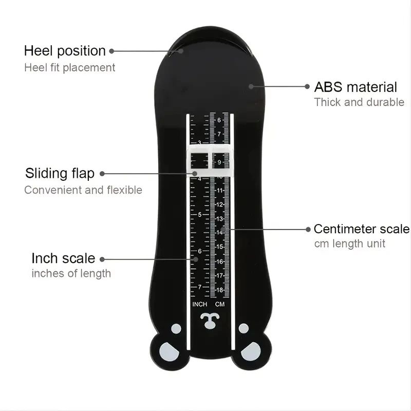 Adjustable Kids Foot Measurement Device Accurate Toddler Baby Shoe Size Measurer 3