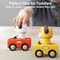 Press Go Animal Racing Cars Toddler Push Car Toy Set For Babies 13 5
