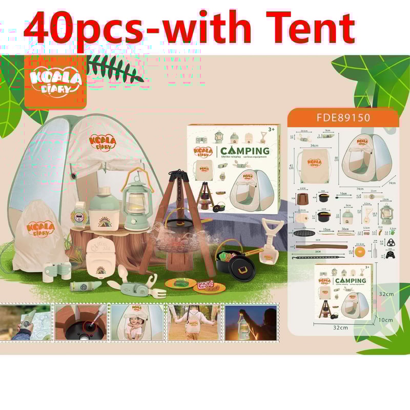 Adventure Explorer Kids Camping Set With Tent Gear 10