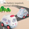 Pull Back Emergency Vehicle Toy Set With Lights Sound For Toddlers 0