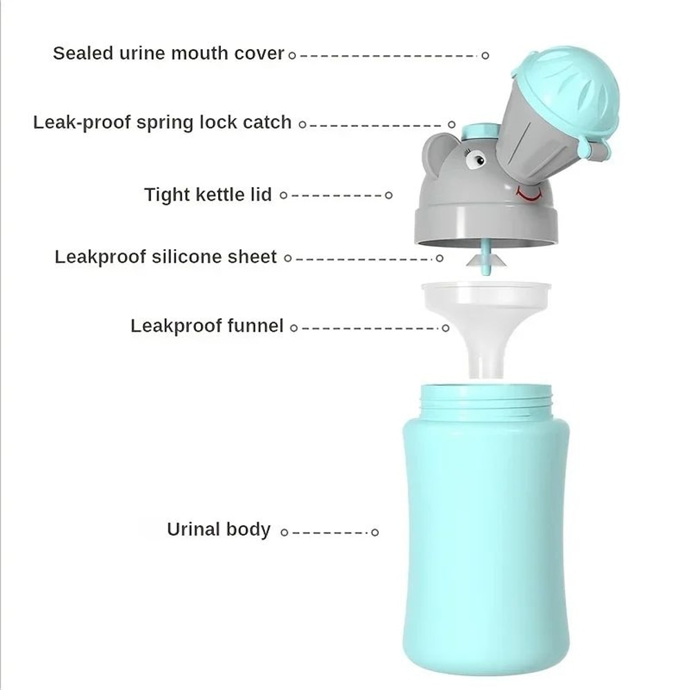 Portable Baby Potty Travel Toilet LeakProof Toddler Training Urinal 5