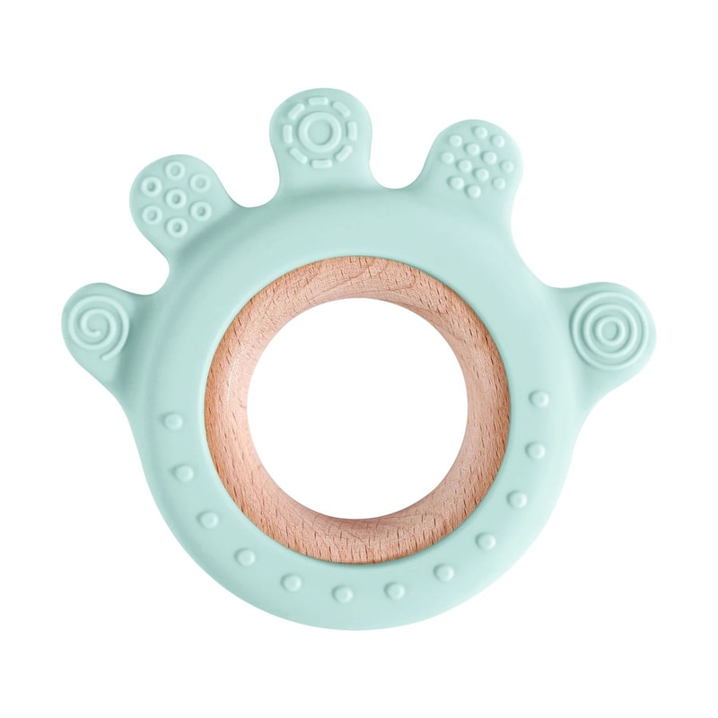 Silicone Baby Teether Toy BPAFree Cartoon Rudder Design For Soothing Teething Relief 8