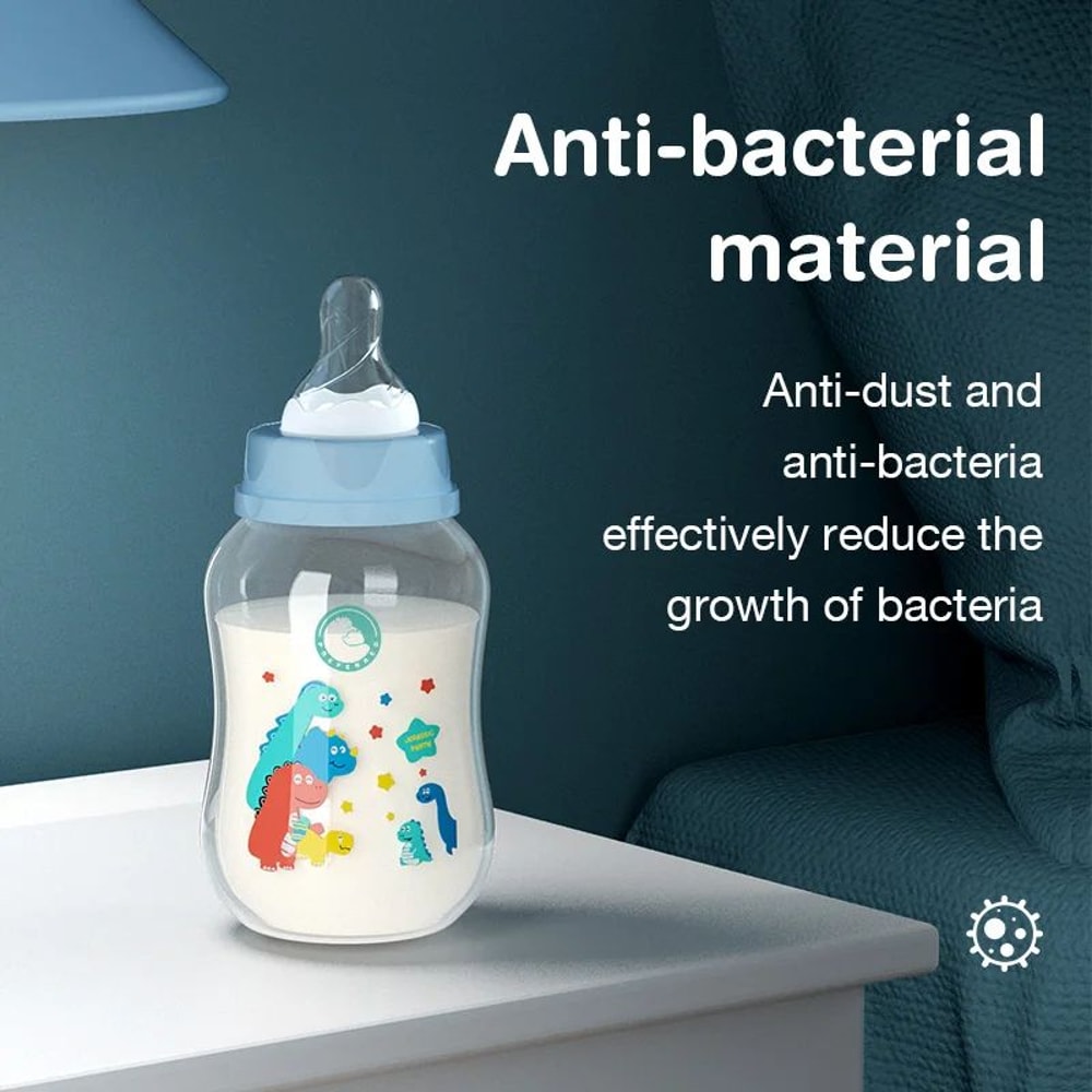 360 Gravity Straw Baby Bottle With Handle AntiColic Newborn Feeding Bottle 2