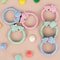 Cartoon Animal Baby Teether Set Soft Silicone Teething Toy Rings For Infant Gum Relief 3Pack 4