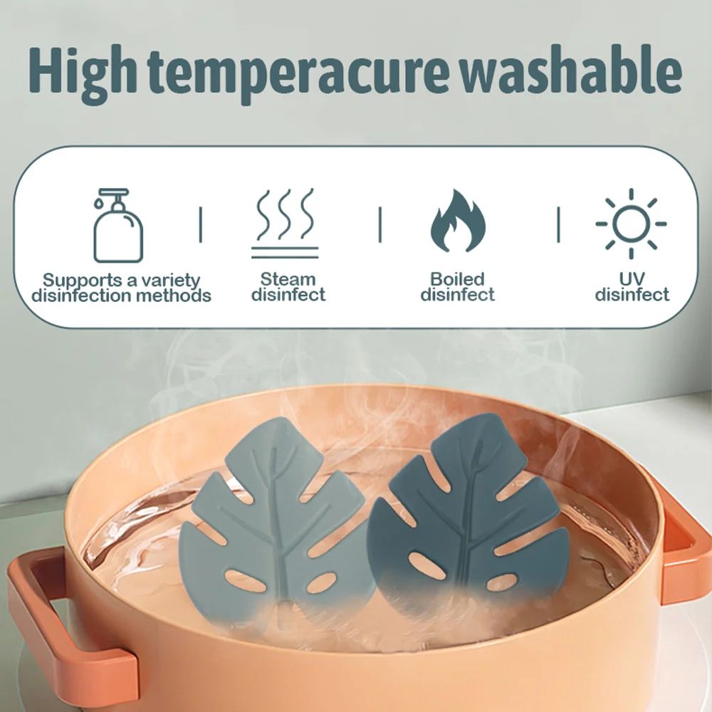 Silicone Baby Teether Leaf Rattle Food Grade Infant Teething Toy For Soothing Gums 4