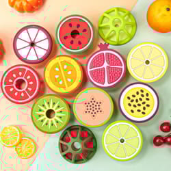 fruit shape silicone baby teether for gentle gum relief & sensory play