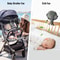 3Speed Stroller Fan With LED Light Phone Holder Portable USB Baby Cooling Clip Fan 1