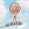 3Speed Stroller Fan With LED Light Phone Holder Portable USB Baby Cooling Clip Fan 7