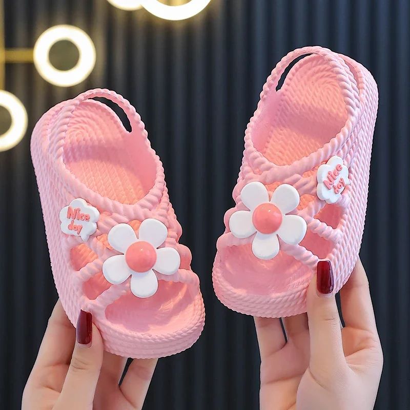 Kids AntiSlip Slippers Soft Sole Baby Beach Sandals For Indoor Outdoor Comfort 0