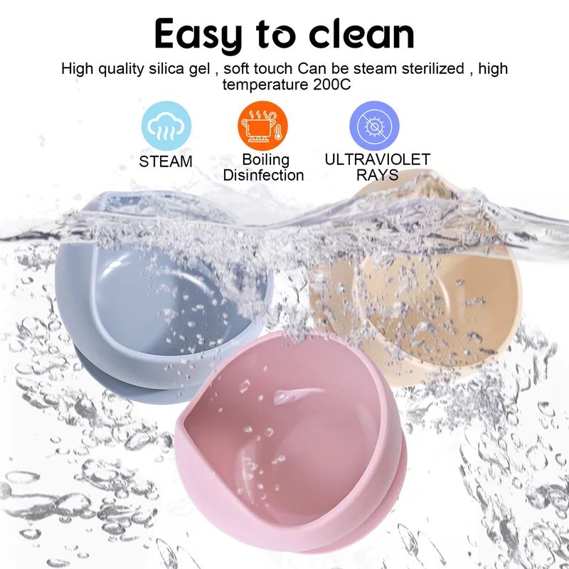 StayPut Silicone Suction Baby Bowls Set For Easy Selffeeding 3