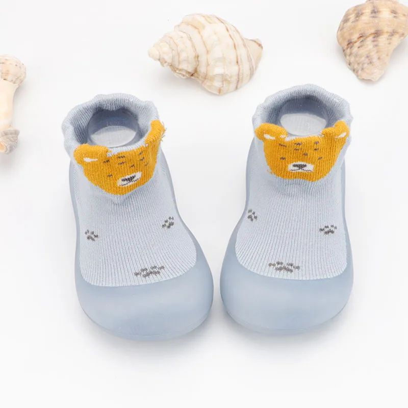 Cartoon Baby Sock Shoes For Toddler First Walkers With NonSlip Rubber Sole 3