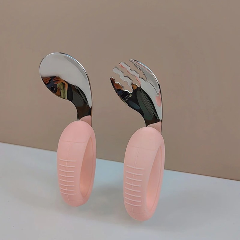 ErgoGrip Baby Training Fork Spoon Set 0