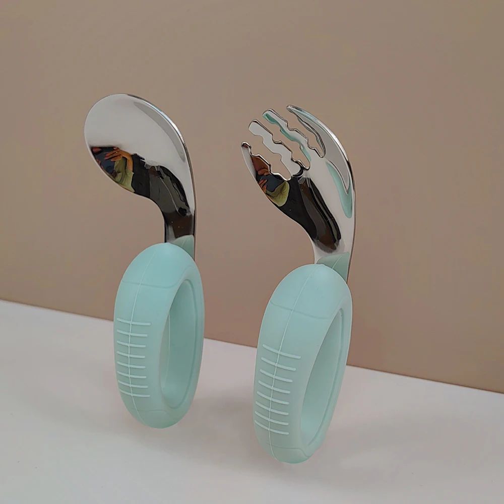 ErgoGrip Baby Training Fork Spoon Set 4