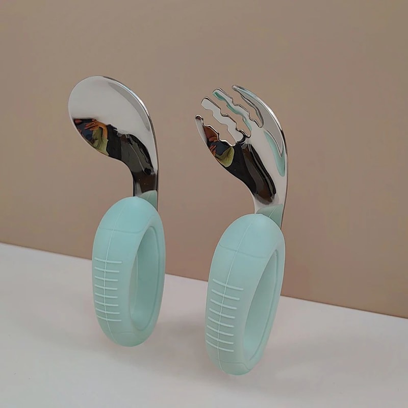 ErgoGrip Baby Training Fork Spoon Set 4