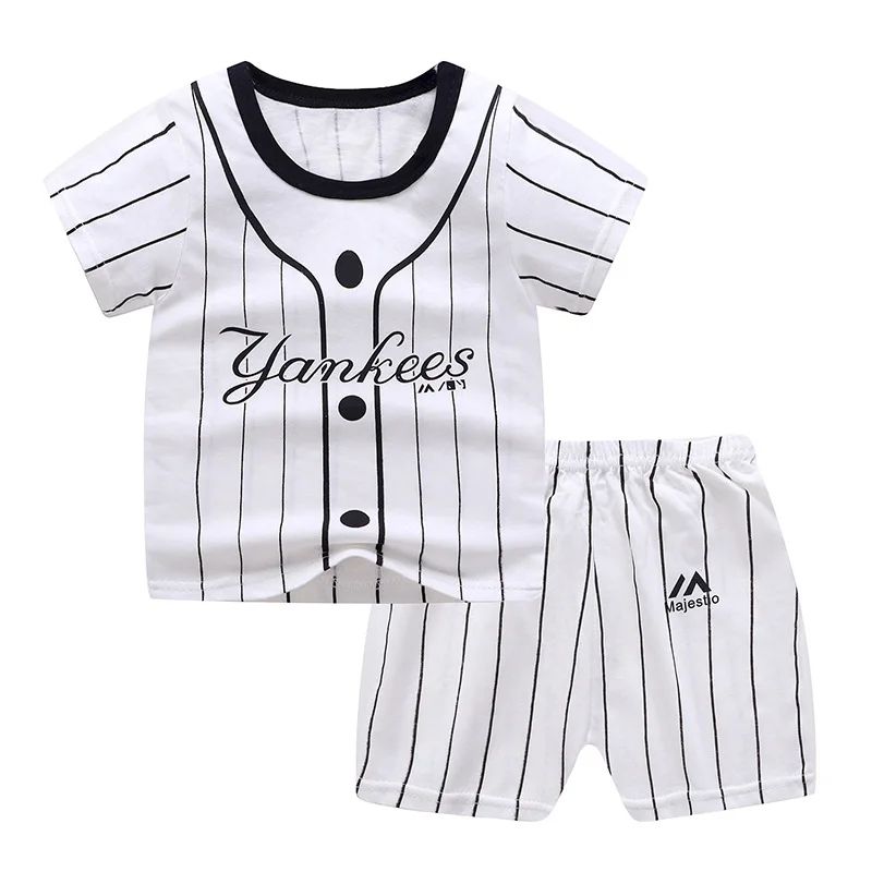 Winnie The Pooh Baby Boys Summer Outfit Cute Toddler Cartoon Tracksuit 2 Piece Set 0