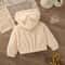 Cozy Pink Hooded Plush Zip Jacket For Baby Girls 2