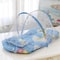 Foldable Portable Baby Crib With Mosquito Net And Cushion Lightweight Infant Travel Bed 6