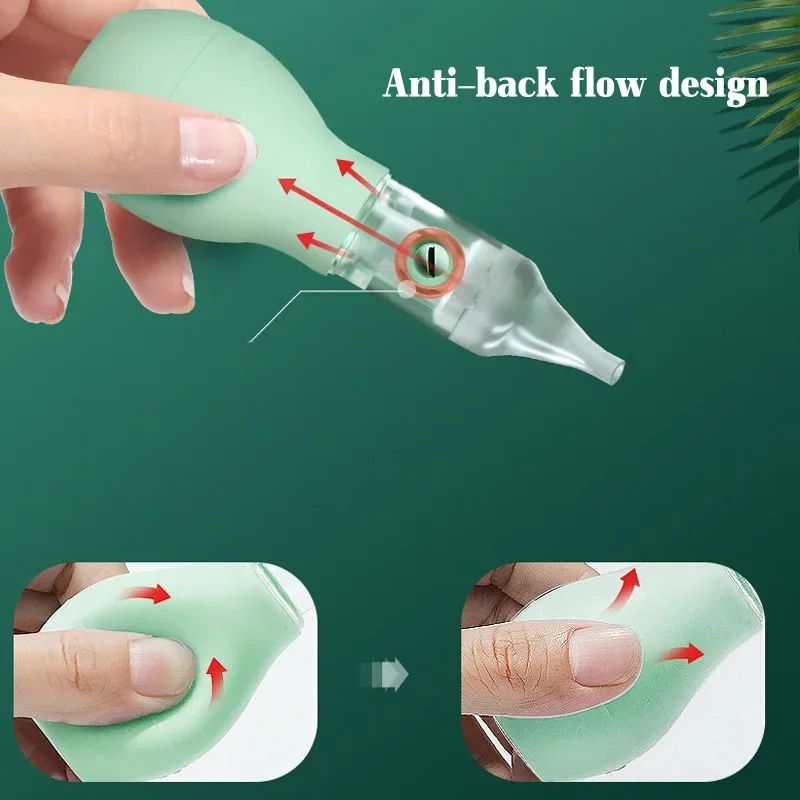 GentleFlow Baby Nasal Aspirator Silicone Baby Nasal Aspirator With AntiBackflow Safety Design 1