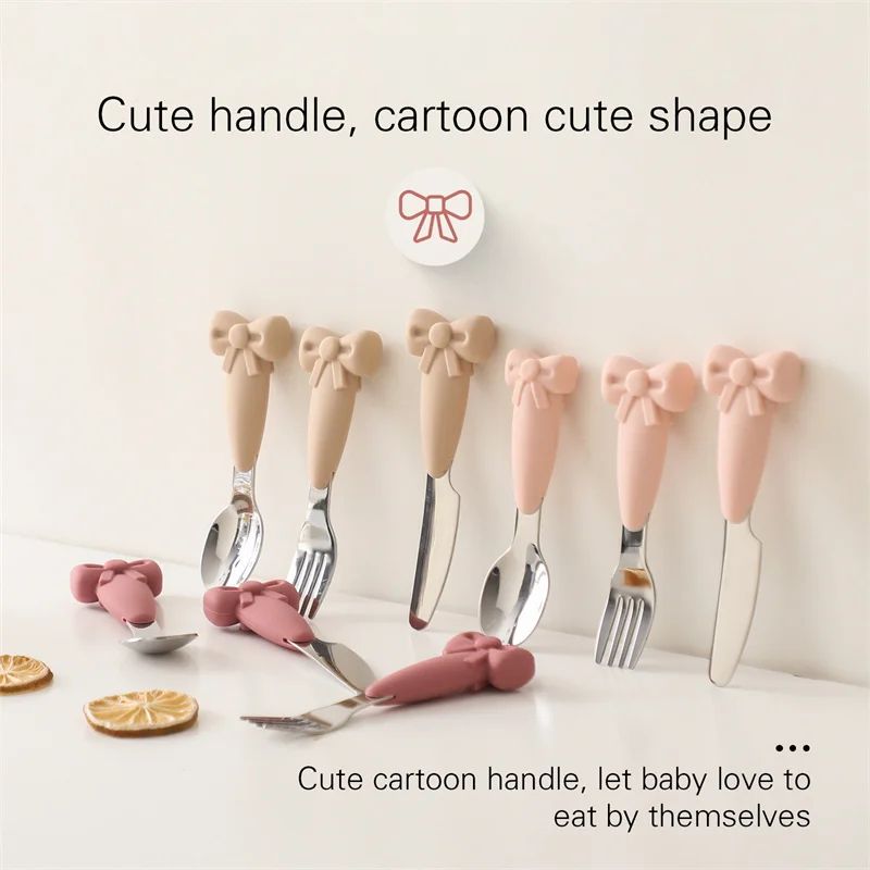 Silicone Baby Feeding Set BPA Free NonSlip Bowl Baby Weaning Utensils 1