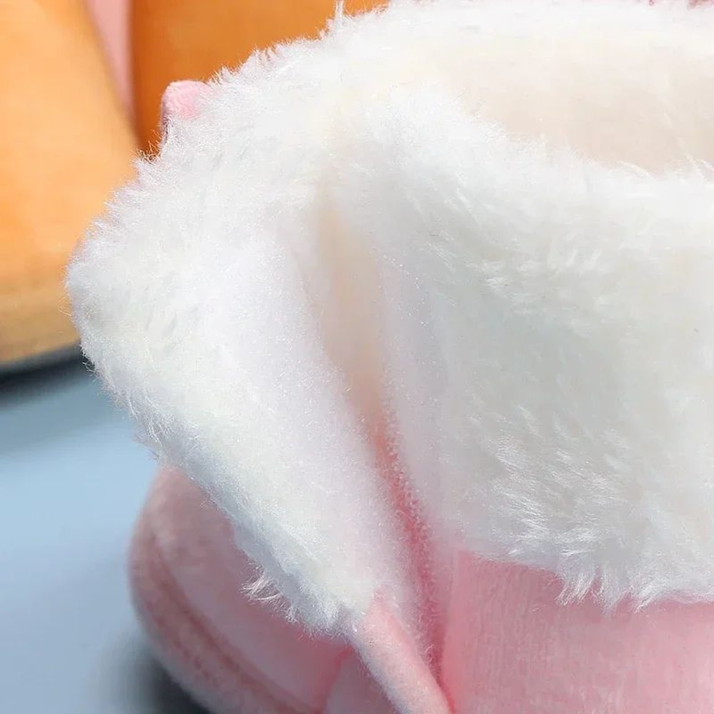 Cozy PomPom Baby Snow Boots Soft Sole Infant Booties For Winter Comfort 5