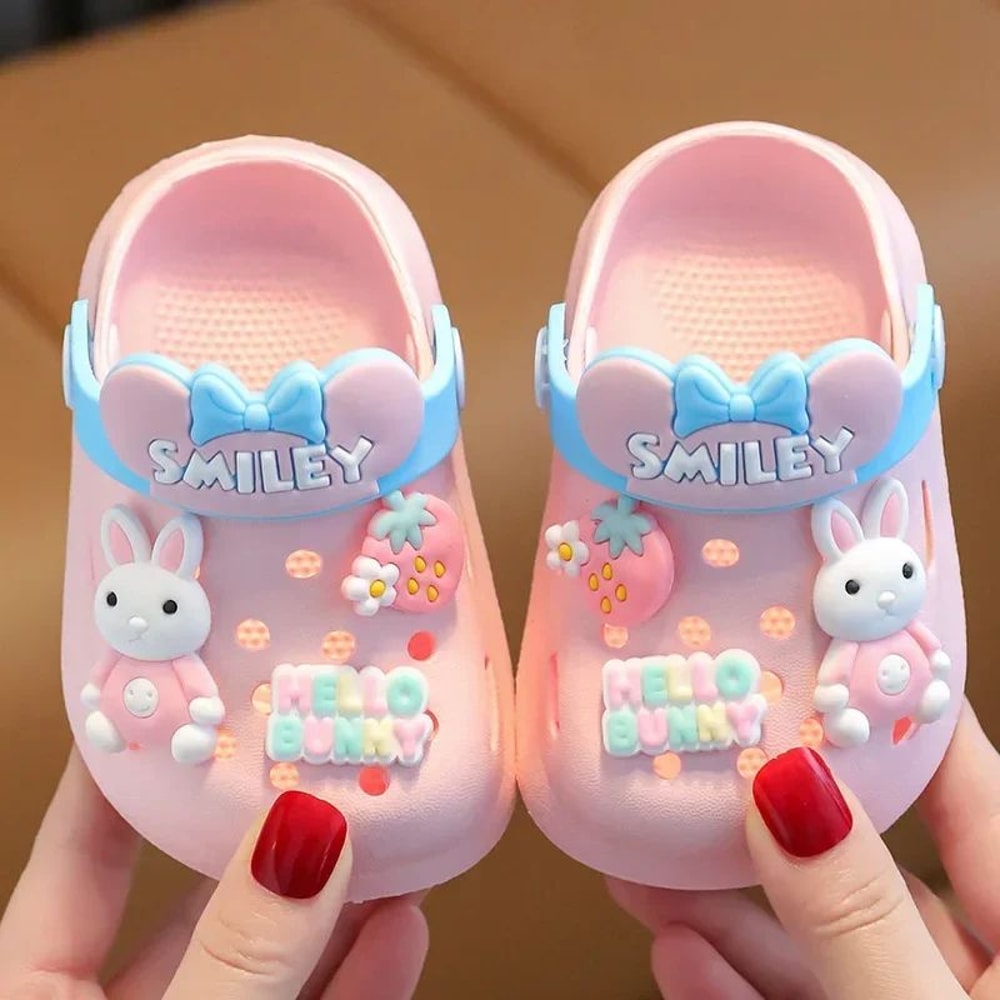 Cute Cartoon Baby Sandals AntiSlip Infant Beach Indoor Slippers 0
