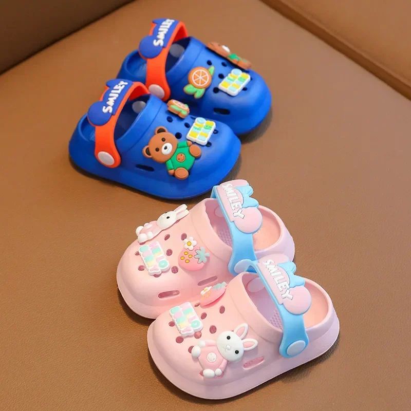Cute Cartoon Baby Sandals AntiSlip Infant Beach Indoor Slippers 1
