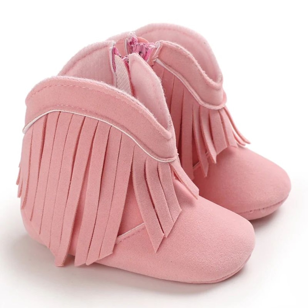 Cozy Tassel Baby Boots Soft Sole Infant Walking Shoes For Winter Comfort 6