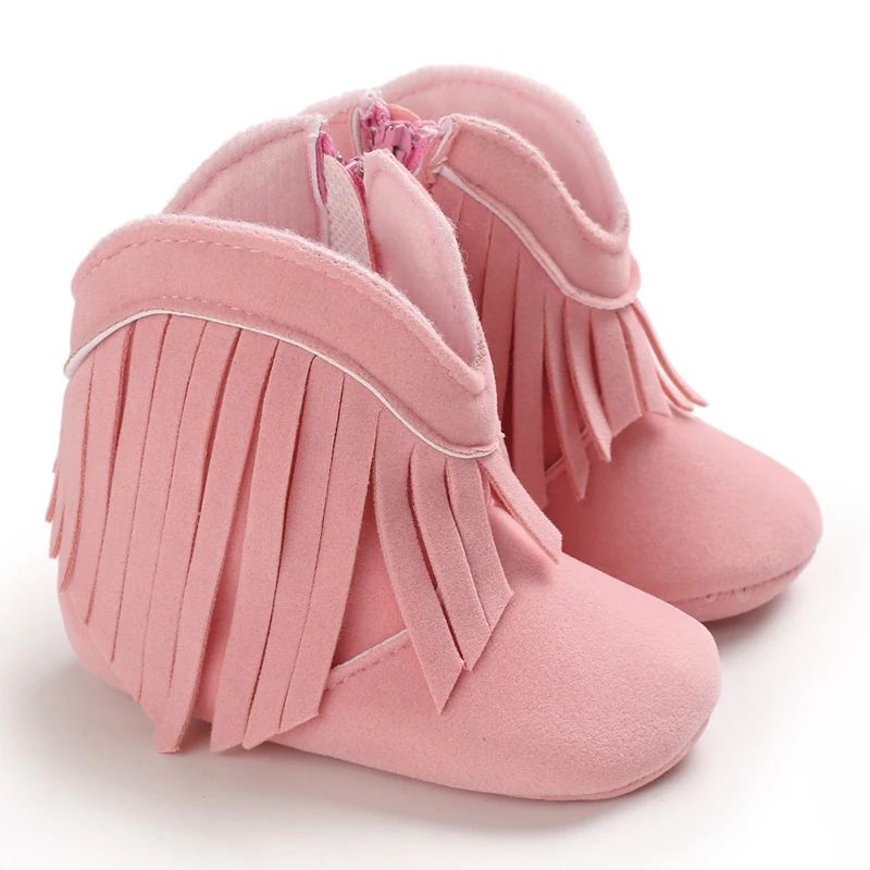 Cozy Tassel Baby Boots Soft Sole Infant Walking Shoes For Winter Comfort 6