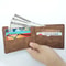 Vintage Slim Leather Wallet With Zipper Coin Pocket For Men 5
