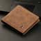Vintage Slim Leather Wallet With Zipper Coin Pocket For Men 6