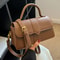 Elegant French Buckle Women Crossbody Bag PU Leather Commuter Shoulder Bag 7