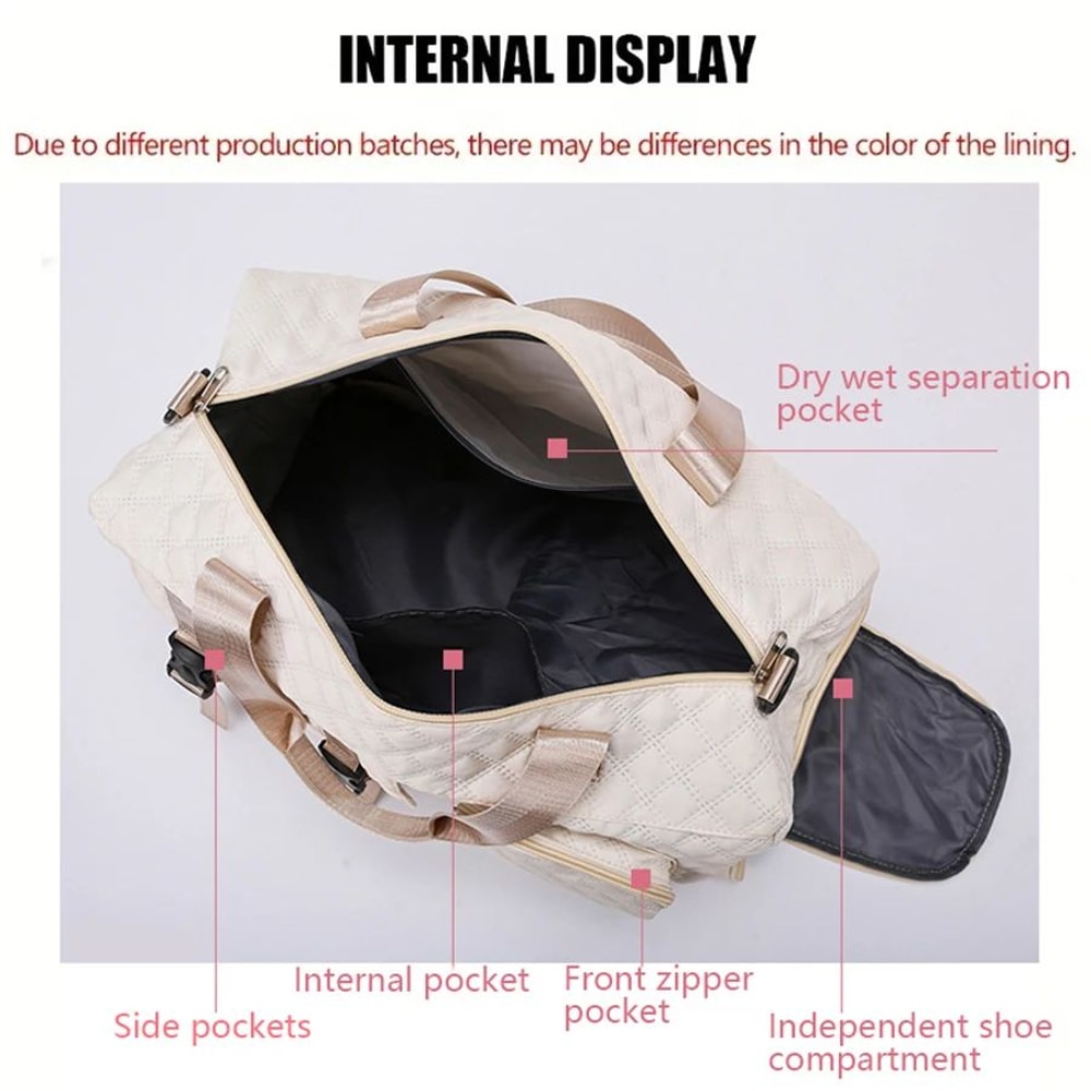 VersaCarry Travel Duffle Bag With Shoe Compartment WaterResistant Gym Overnight Duffel 3