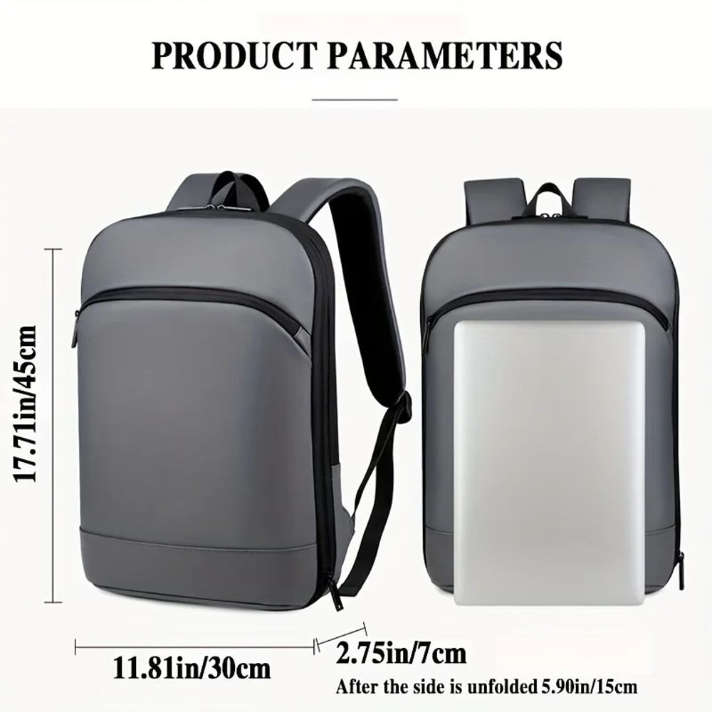 Modern Business Backpack For Men With Luggage Strap For Work Travel And Daily Commutes 1