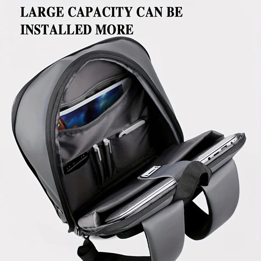 Modern Business Backpack For Men With Luggage Strap For Work Travel And Daily Commutes 2