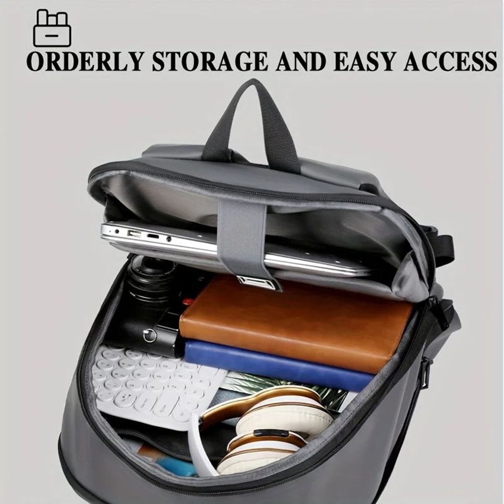 Modern Business Backpack For Men With Luggage Strap For Work Travel And Daily Commutes 3
