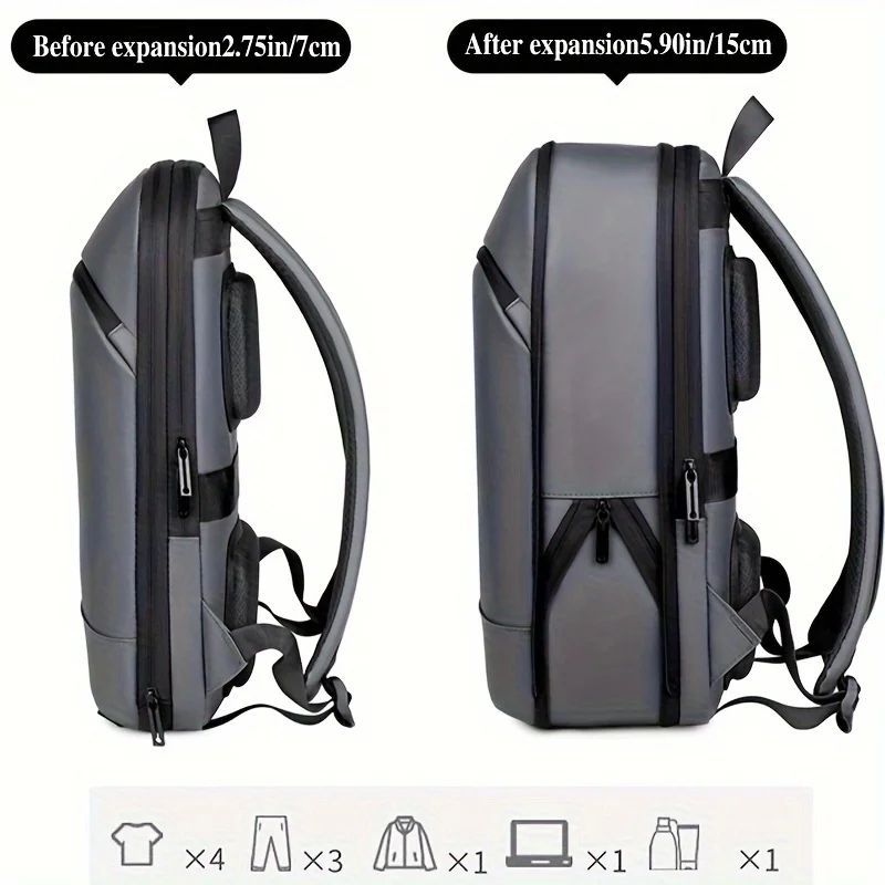Modern Business Backpack For Men With Luggage Strap For Work Travel And Daily Commutes 5