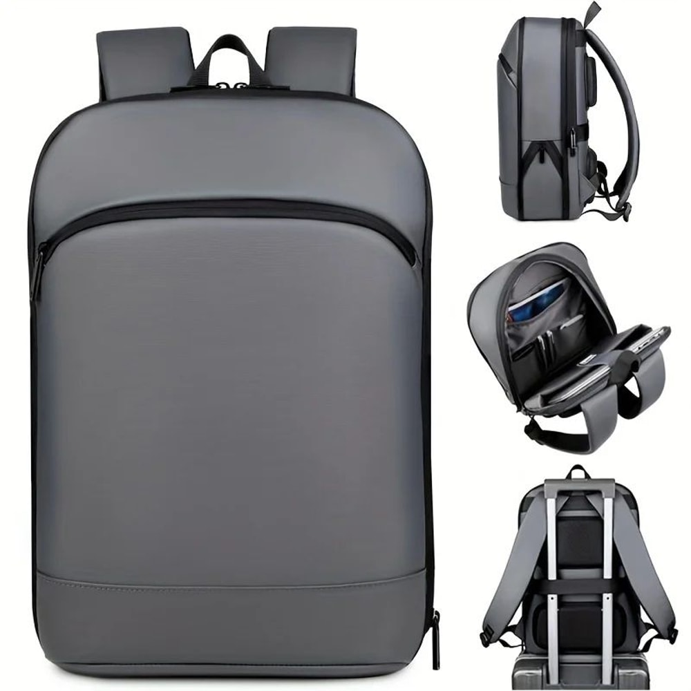 Modern Business Backpack For Men With Luggage Strap For Work Travel And Daily Commutes 0