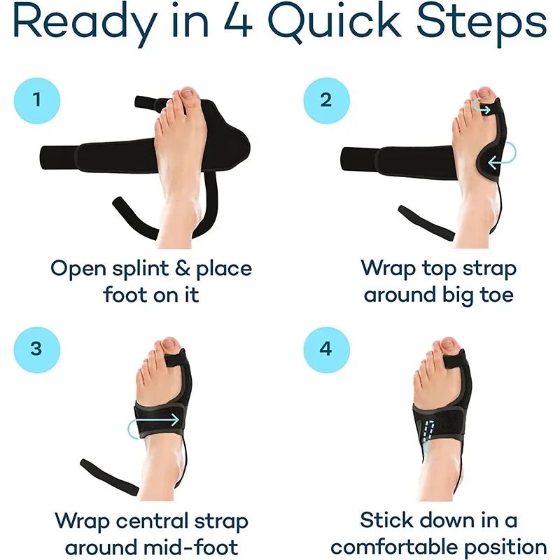ErgoAlign Bunion Corrector Toe Separator Hallux Valgus Splint 5