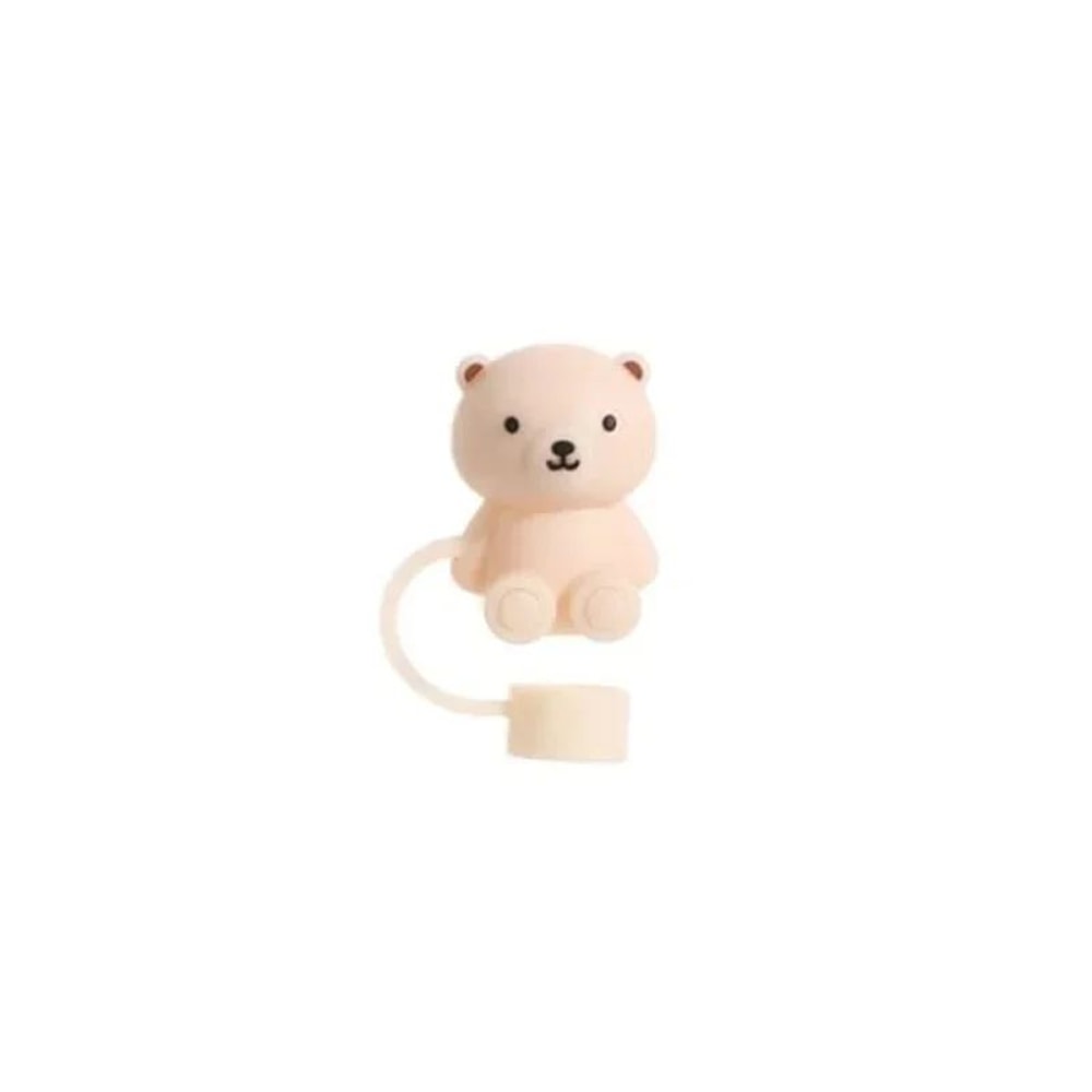 Teddy Bear Stanley Straw Cover 10mm Silicone Straw Cap 7
