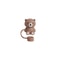 Teddy Bear Stanley Straw Cover 10mm Silicone Straw Cap 6
