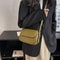 Retro Textured Saddle Shoulder Bag Chic Small Saddle Bag Crossbody For Everyday Style 3