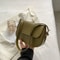 Retro Textured Saddle Shoulder Bag Chic Small Saddle Bag Crossbody For Everyday Style 9