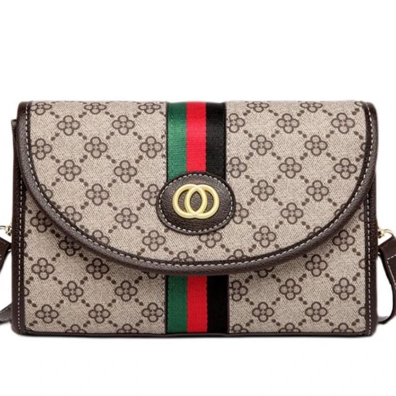 Elegant PU Leather Womens Envelope Shoulder Bag With Chain Strap 3