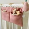 Hanging Crib Organizer With Diaper Caddy Bedside Storage 7