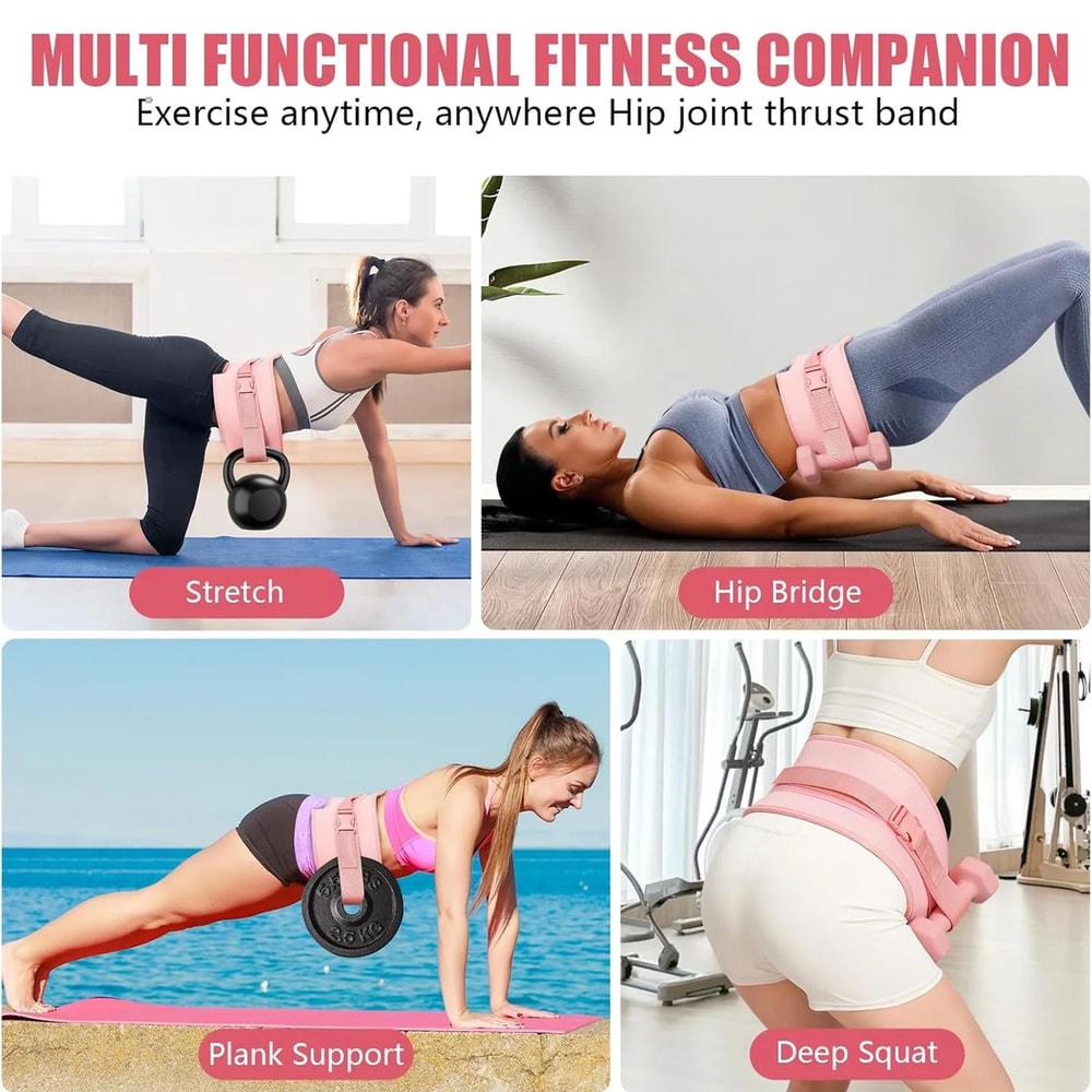 Adjustable Hip Thrust Belt For Glute Training Home Gym Workouts 5