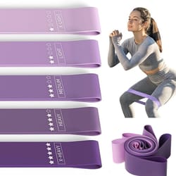 flextone resistance bands set for full-body home workouts