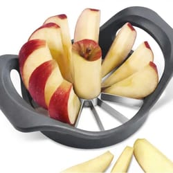 effortless apple corer slicer with stainless steel blades – multi-petal fruit cutter