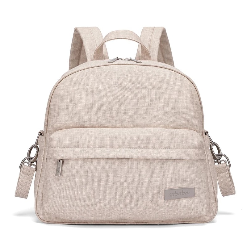 Soboba Waterproof Diaper Backpack Stylish Large Capacity Baby Bag For Modern Moms 6