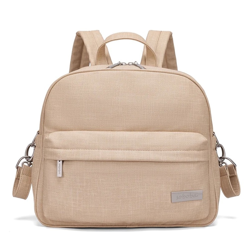 Soboba Waterproof Diaper Backpack Stylish Large Capacity Baby Bag For Modern Moms 11