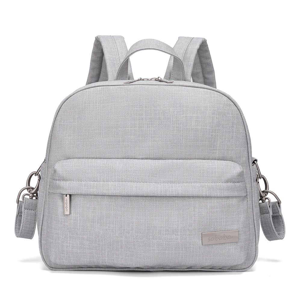 Soboba Waterproof Diaper Backpack Stylish Large Capacity Baby Bag For Modern Moms 12